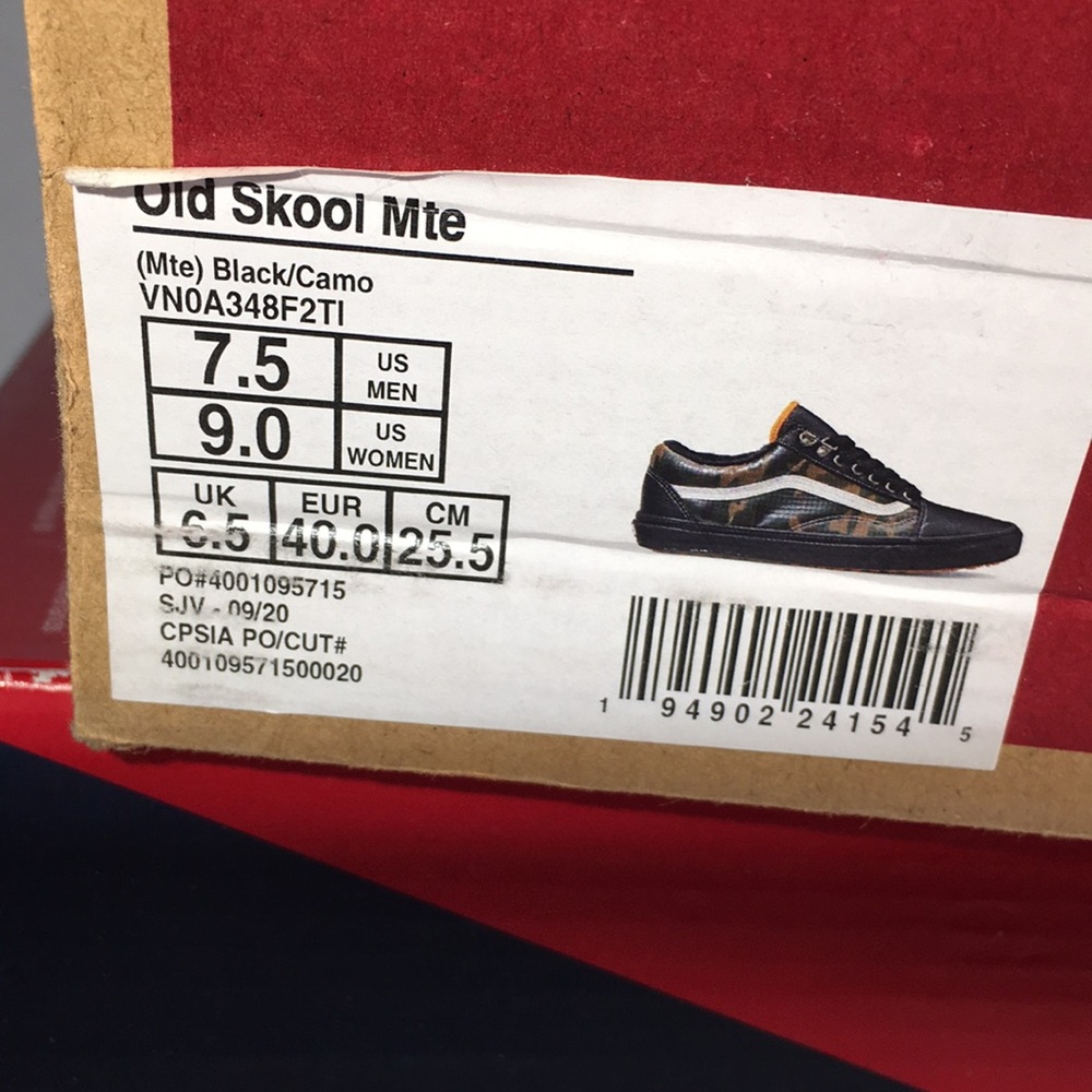 NWT Vans Old Skool Mte Rugged Action Shoes Women’s 9 Men’s 7.5 - Picture 10 of 11